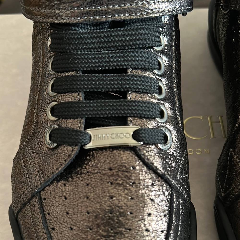 Jimmy Choo Metallic High-Tops - Picture 3 of 12